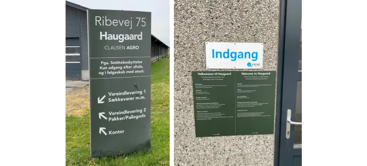 Skiltning Hos Haugaard