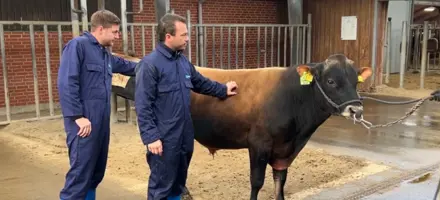 Avlsrådgivere Emil Og Andreas Med VJ Jukka