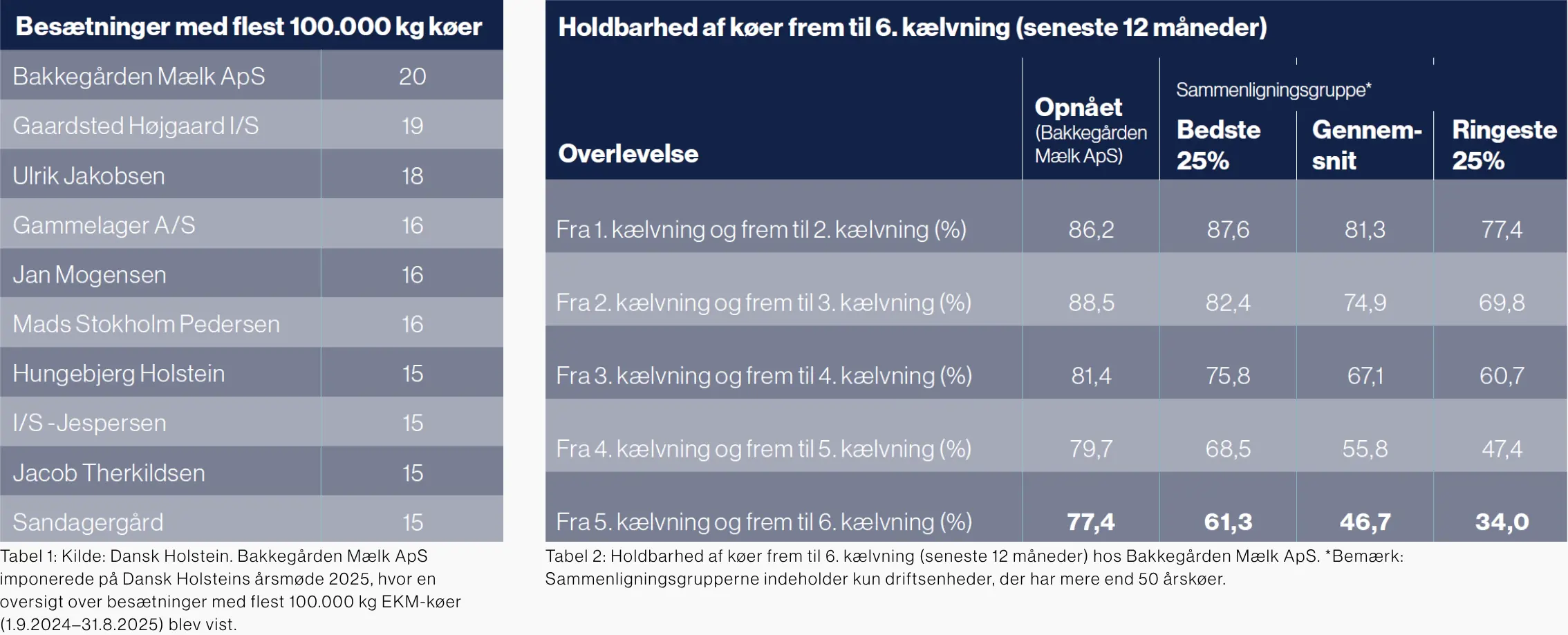 Tabeller Over Resultater Fra Bakkegården